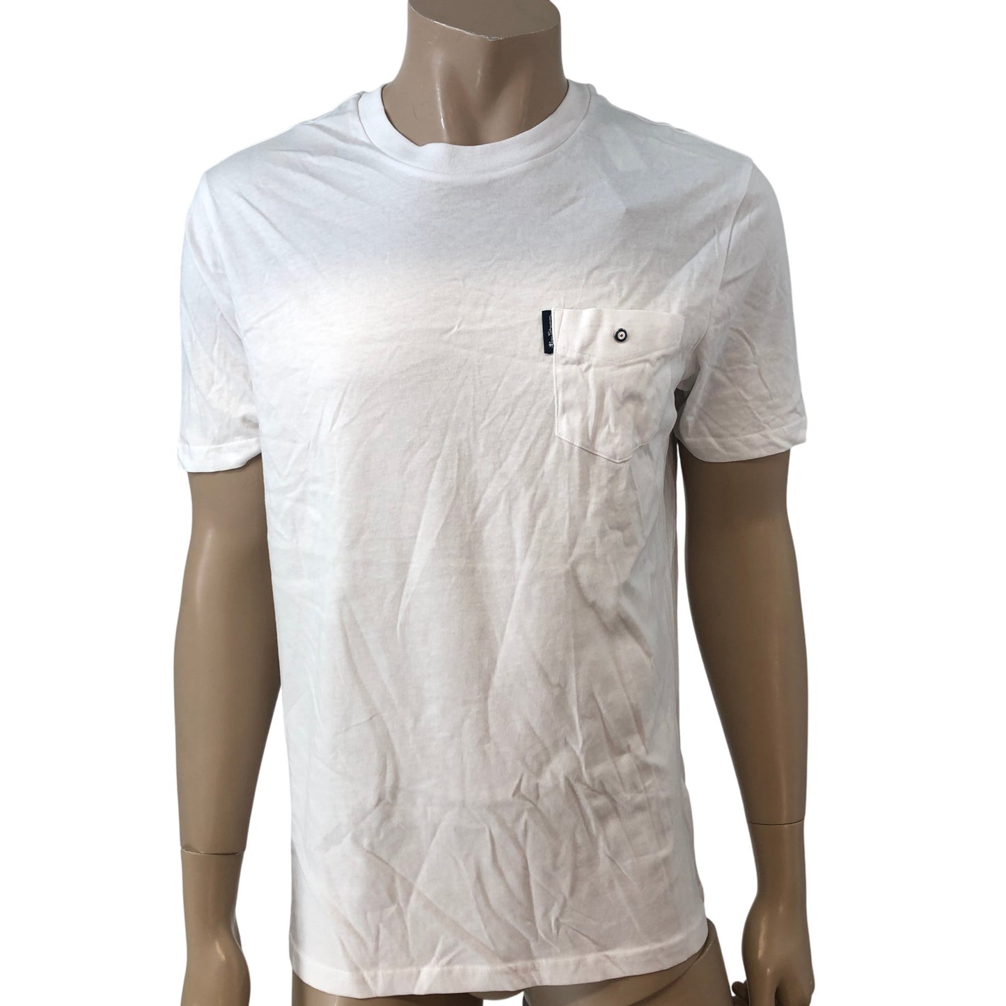 Ben Sherman White Signature Pocket Tee Medium Men's Short Sleeve Top