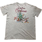 Distressed Look Looney Tunes Christmas T-Shirt XS Cartoon Grey Relaxed Fit Tee
