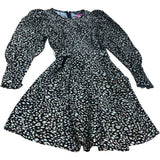Lipsy London Leopard Print Dress UK6 Women's Long Sleeve