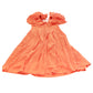 River Island UK6 Women's Orange Maxi Dress Ruffled Sleeves Summer Fashion