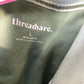Threadbare Polo Shirt Regular Fit Khaki Zip Neck Size L