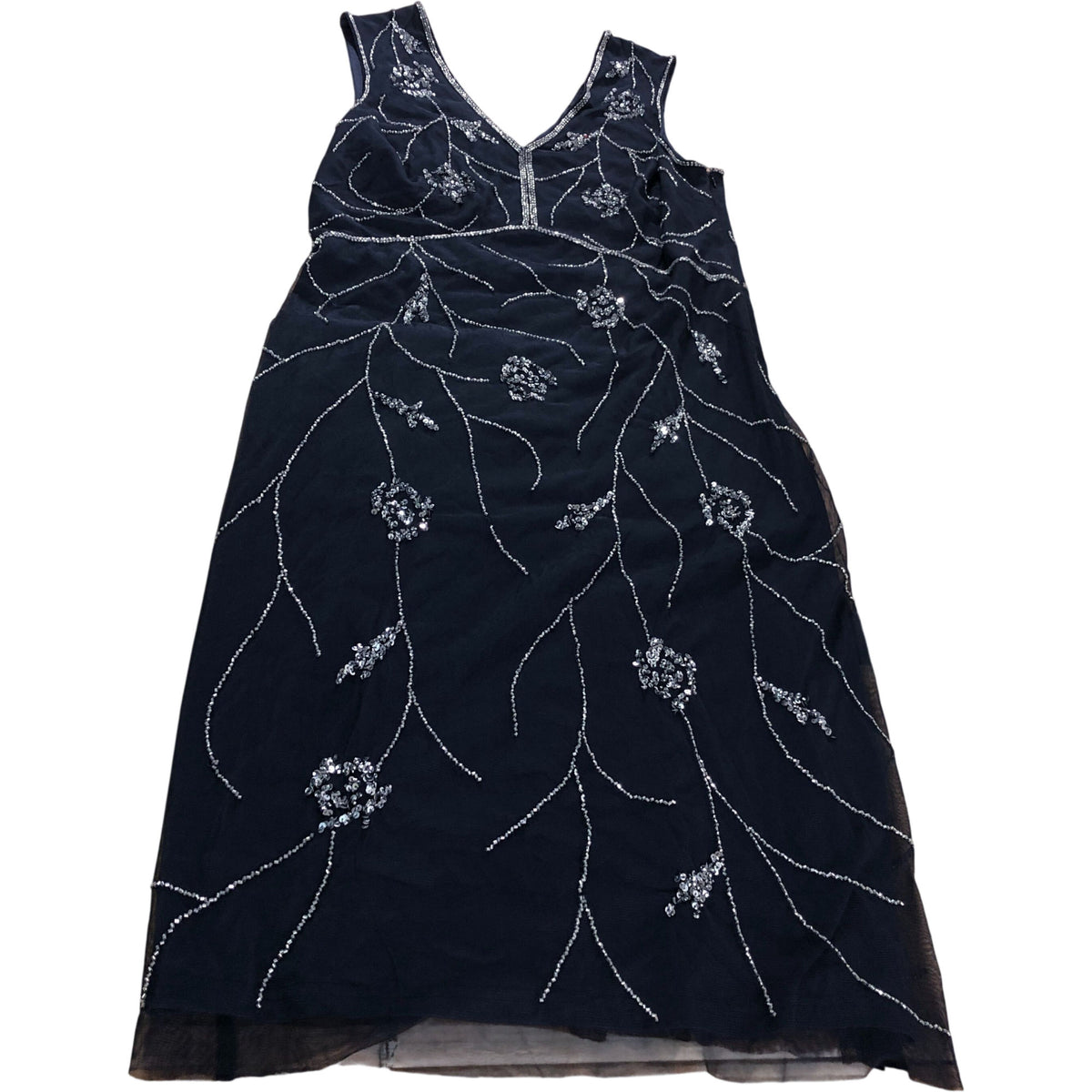 Roman Petite Dress UK14 Women's Embellished Sleeveless Party Dress