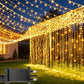 yoywin Curtain Lights 600L Warm White Decorative String Lights 6m x 3m