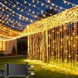 yoywin Curtain Lights 600L Warm White Decorative String Lights 6m x 3m