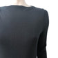 Barbour Olivios Midi Dress Size 10 Women's Black Long Sleeve Ribbed Style