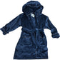 Baker By Ted Baker Kids Hooded Robe Age 3 4 Years Navy Velour Soft Fabric