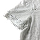 White Trim Detail Top - Size 10