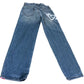River Island Straight Jeans 8Yrs Girls Mid Rise Love Print Denim