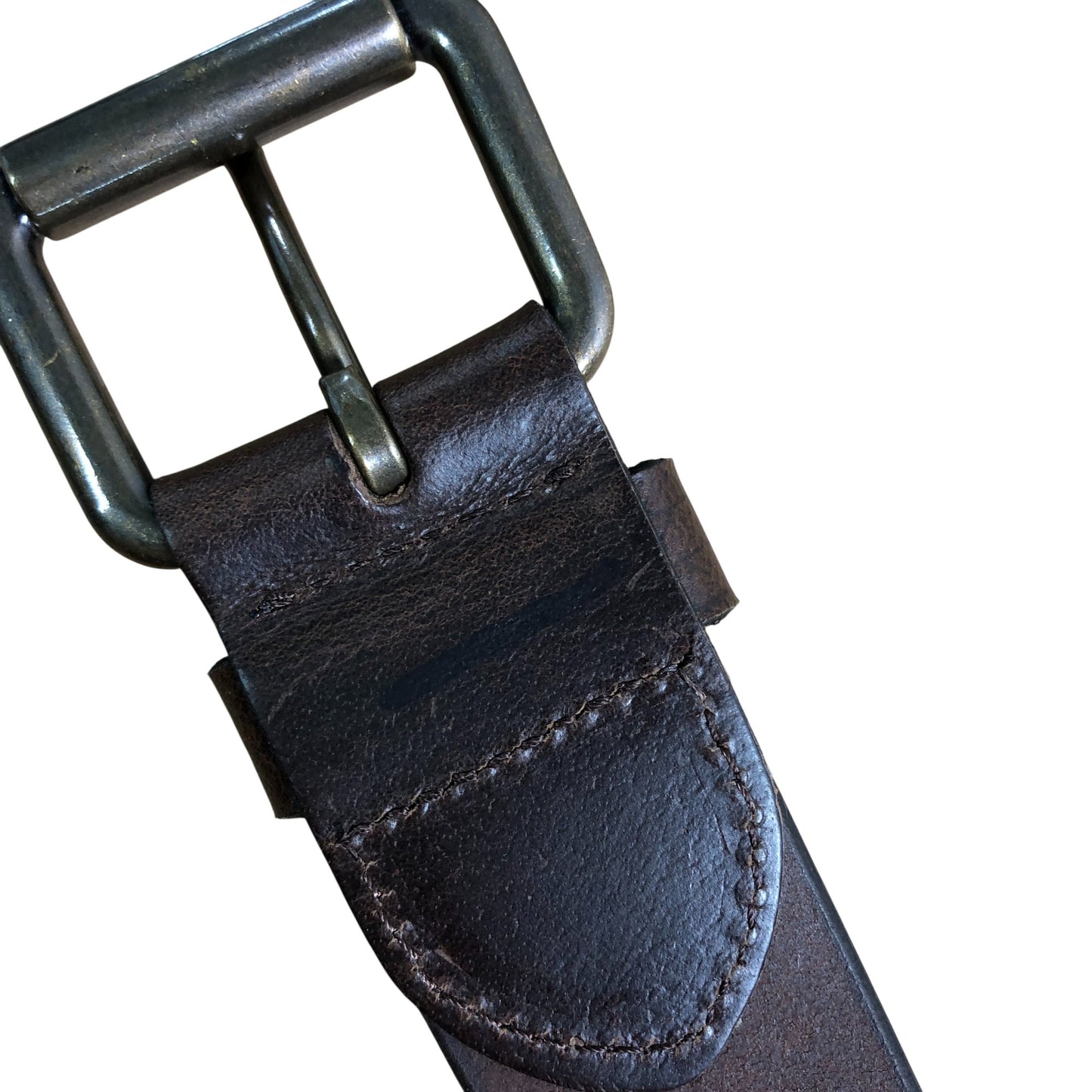 Barbour Large Leather Belt Men's Brown Classic Style Durable Design