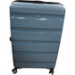 Antler Logo Gloss Stripe Suitcase Hardshell 4 Wheel Spinner Blue 78cm Expandable