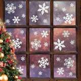 135 Pcs Snowflake Christmas Decorations Window Clings
