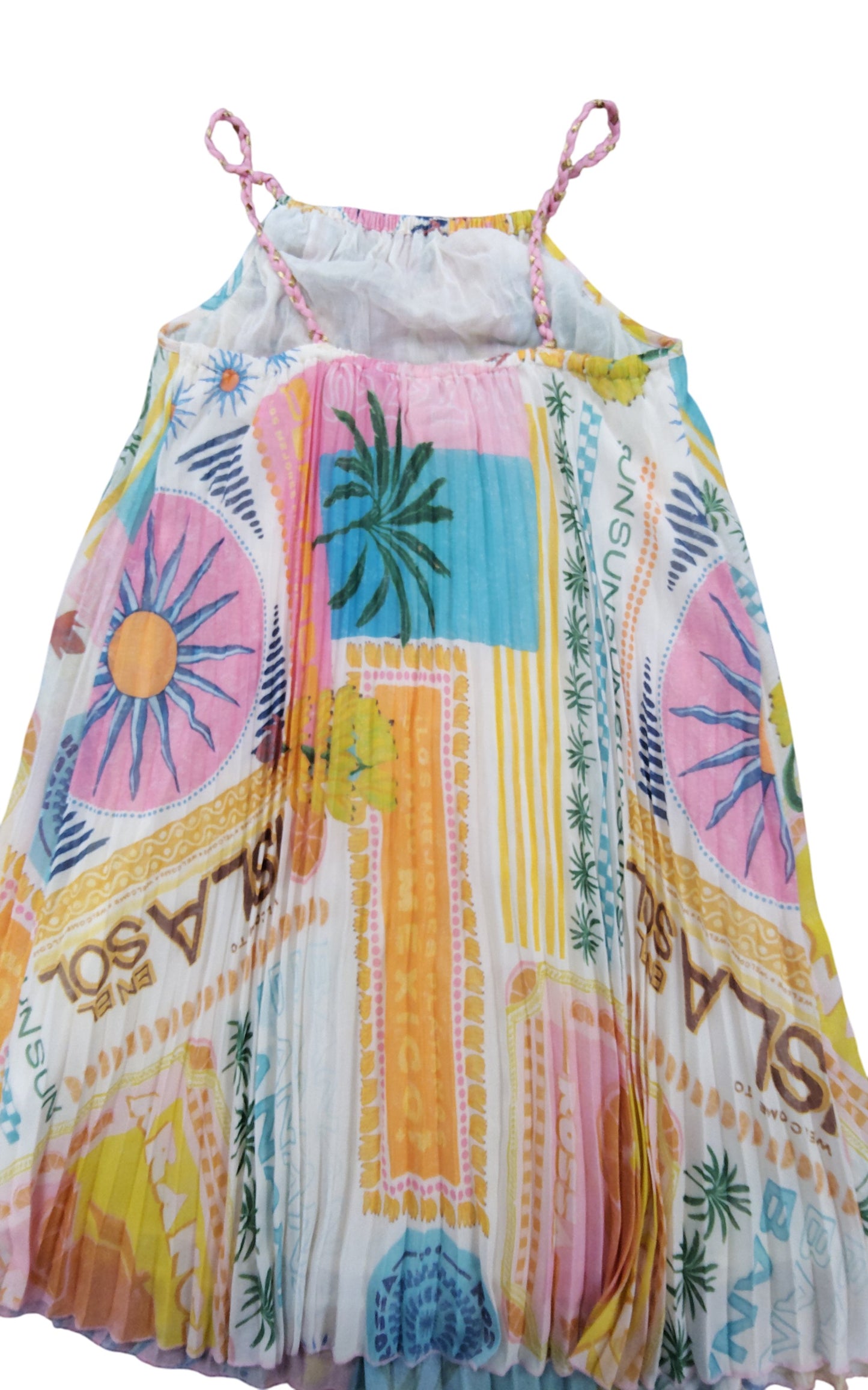 River Island Girls 11 Years Multi Colour Printed Sundress Holiday Dress
