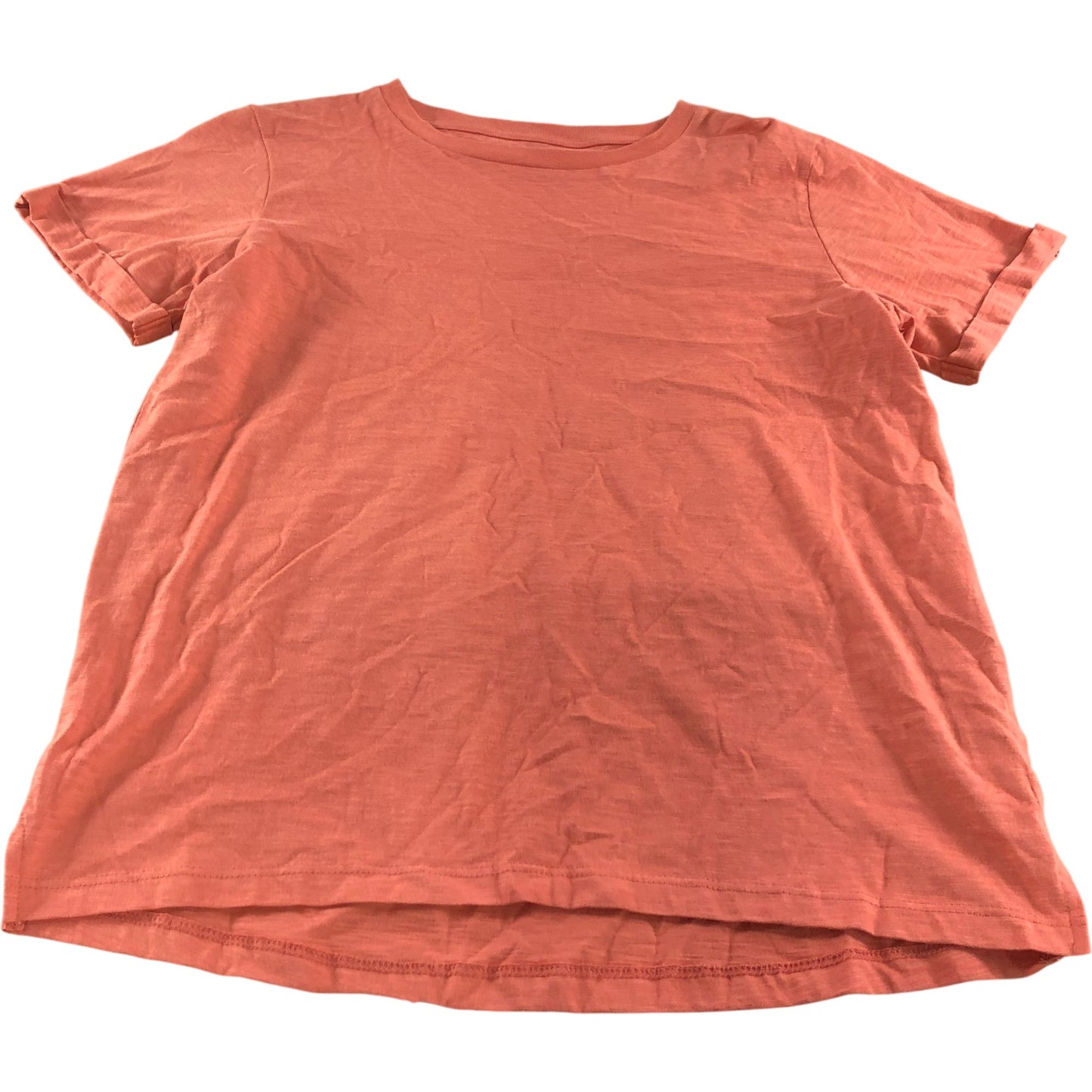 River Island Women's UK8 Coral T-Shirt Short Sleeve Casual Style Top