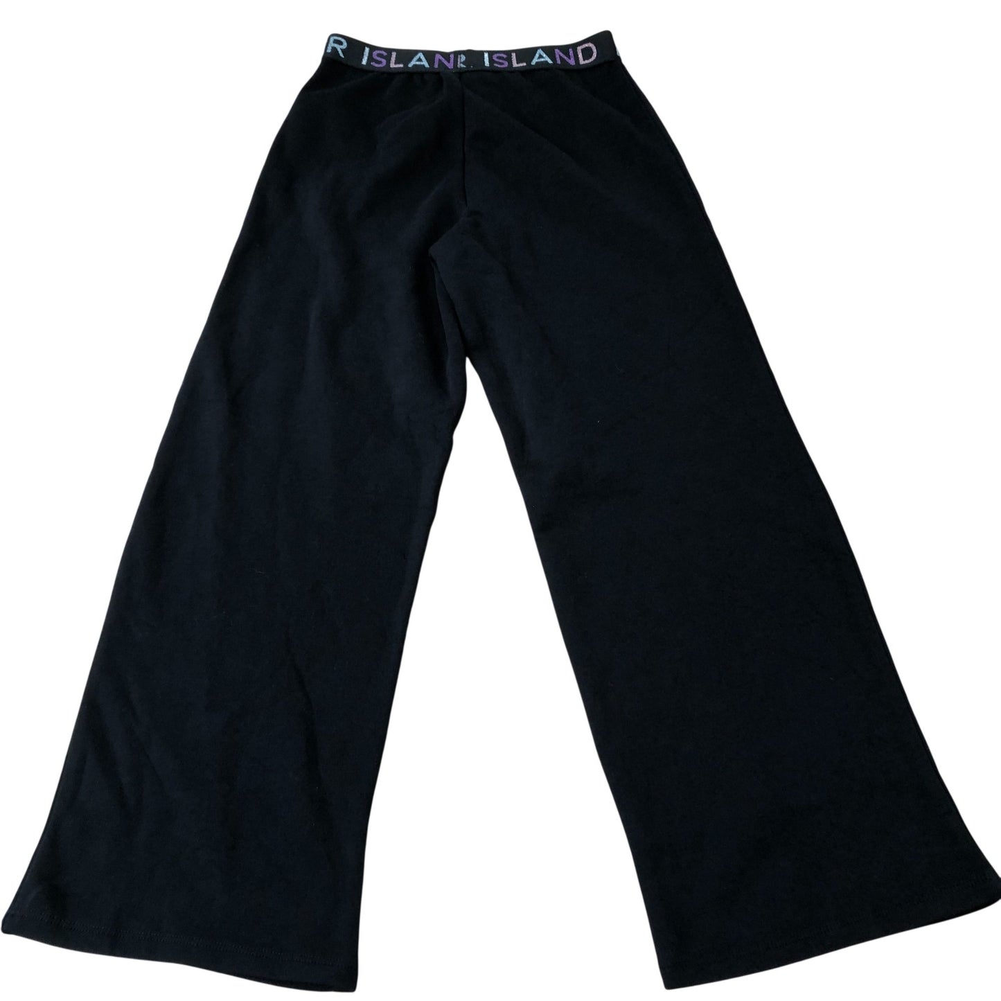 River Island Black Wide Leg Trousers Girl's Casual Fashion 9-10 Years