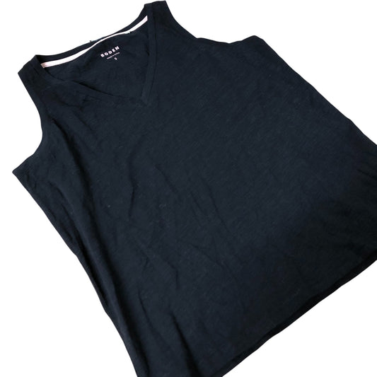 Boden Black V Neck Tank Top Women's Casual Wear Cotton UK8