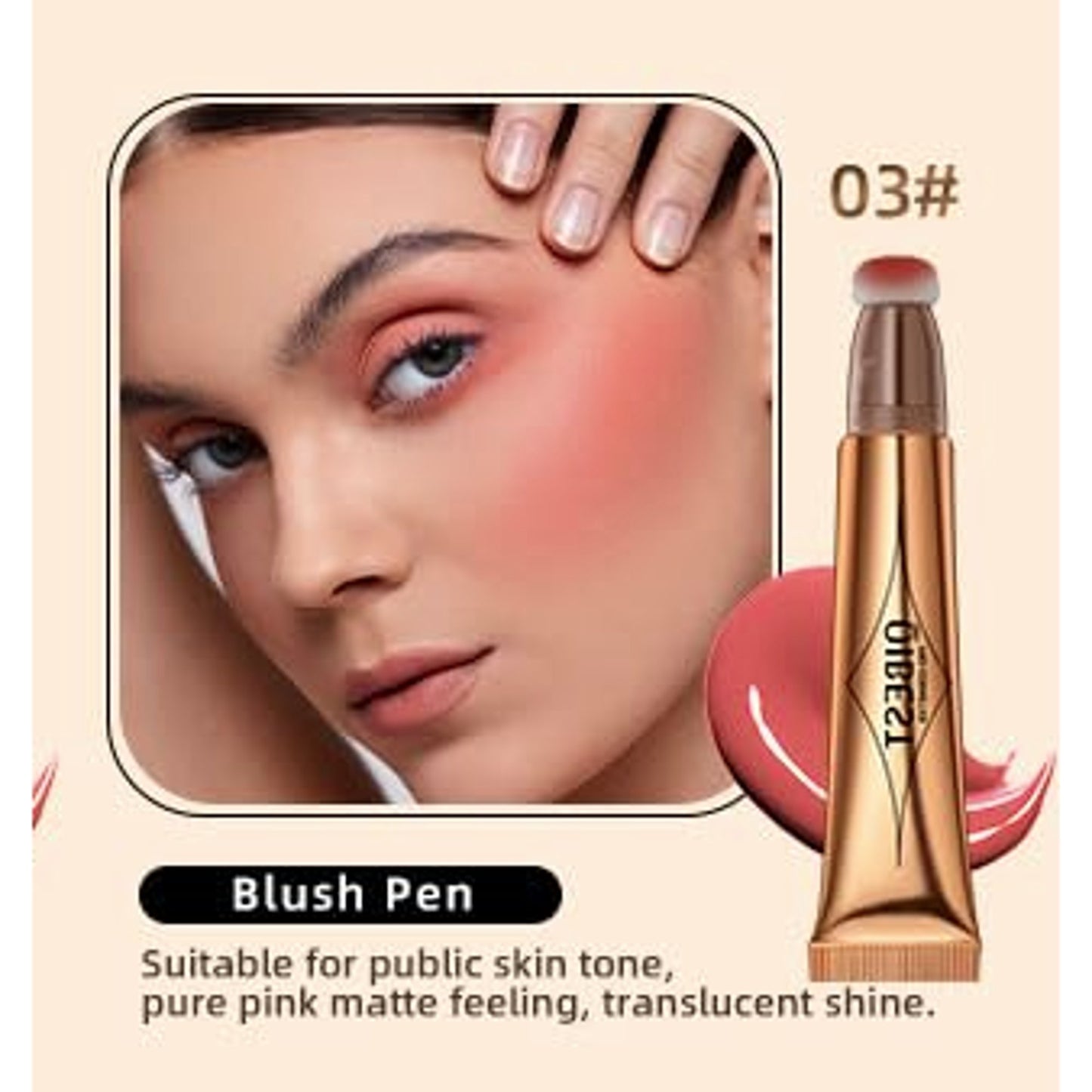 QIBEST Multifunctional Makeup Pen Shade 03 Professional Cosmetic Makeup Tool