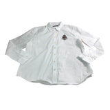 Lauren Ralph Lauren Button Down Shirt Women's White UK16 Casual Cotton Mix