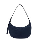 Arket Suede Hobo Bag Navy Blue Women's Stylish Shoulder Handbag New With Tags