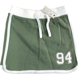 RIVER ISLAND Girls Skirt UK7-8 Casual Green Number 94 Drawstring Style