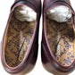 Base London Kennedy Washed Loafers UK9 Men's Dark Burgundy Leather Slip On Shoes