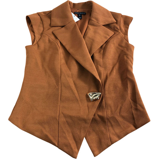 River Island Women's Rust Brown Waistcoat UK Small
