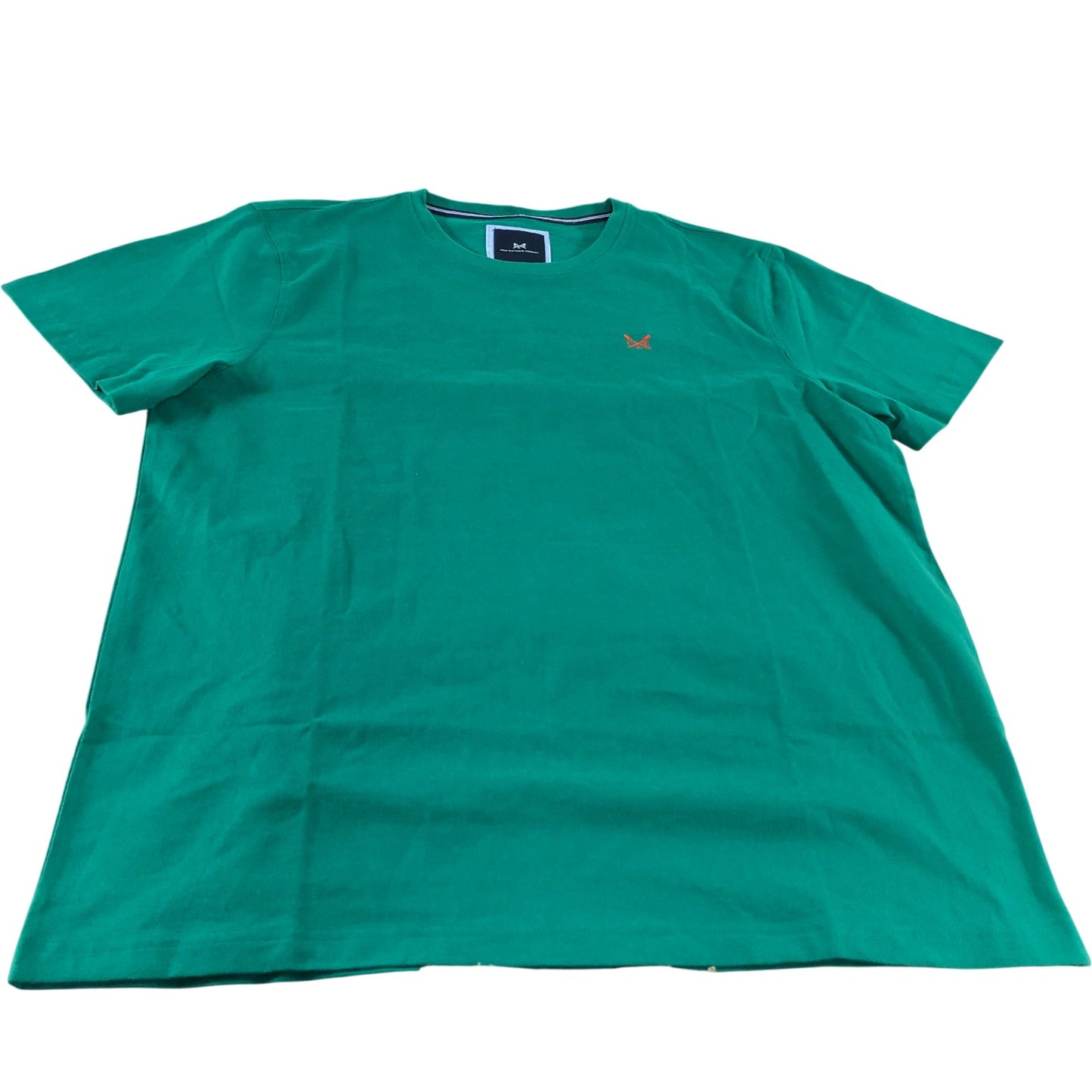 Crew Clothing Company T-Shirt XL Men's Green Cotton Short Sleeve Classic