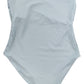 River Island Light Blue Bodysuit UK6 Women's Sleeveless Square Neck Design