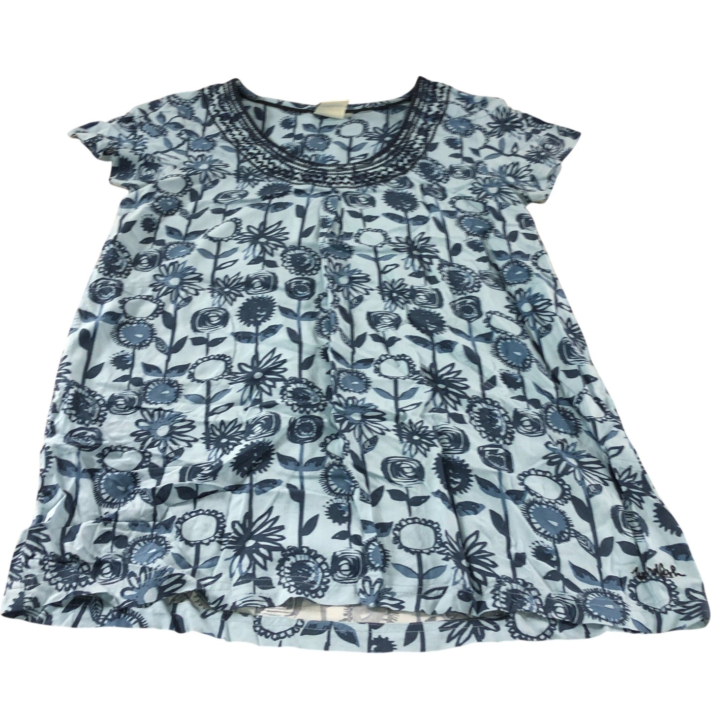 Weird Fish Blue Printed T-Shirt - Size 12