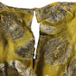 River Island Women's Yellow Floral Metallic Playsuit - Size 6