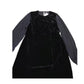 Long Sleeve Black Velvet Dress UK18 Women's Elegant Evening Wear