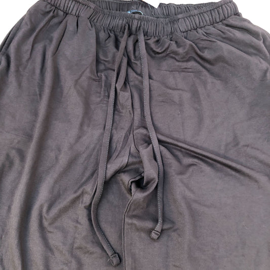 Women's Joggers Brown Viscose Loose Fit Stretch Pants