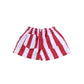 River Island Striped Cotton Shorts Girls Red White Casual Summer Size 7-8 Years