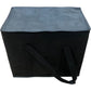 Insulated Food Carrier Bag Black Zippered Cooler Tote With Handles 30x30x30cm