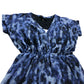 Branded Blue Patterned Mini Dress - Size 14