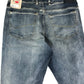River Island Skinny Jeans W34 L34 Men's Blue Distressed Denim Trousers