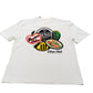 River Island Citrus Club T-Shirt Size M Men's Graphic Print Cotton White