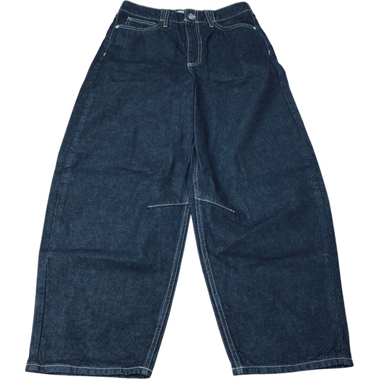 River Island Denim Barrel Leg Jeans Dark Blue