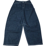 River Island Denim Barrel Leg Jeans Dark Blue