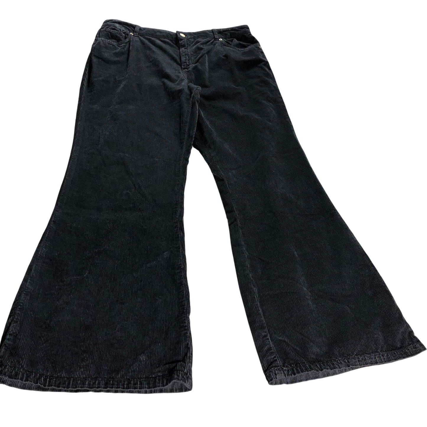 Branded Brown Corduroy Flared Trousers - Size 16R