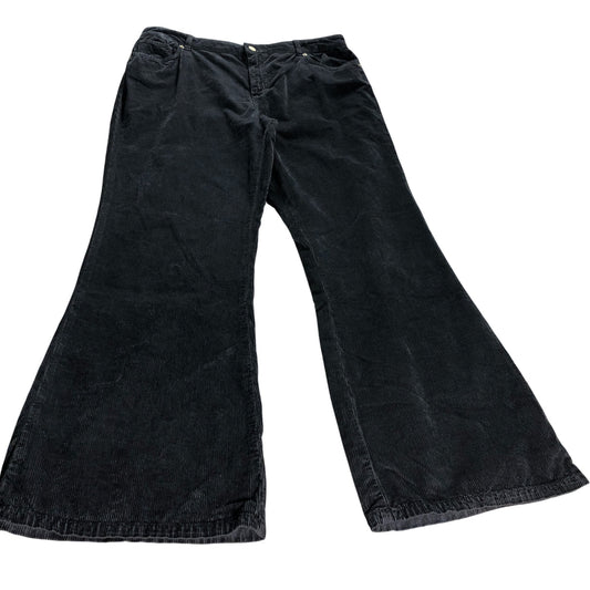 Branded Brown Corduroy Flared Trousers - Size 16R