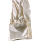 River Island Wrap Top UK12 Women's Long Sleeve Satin Cream Blouse