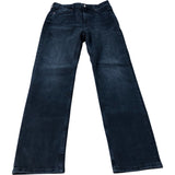 River Island High Rise Slim Straight Jeans Women's Denim Black UK8 Regular