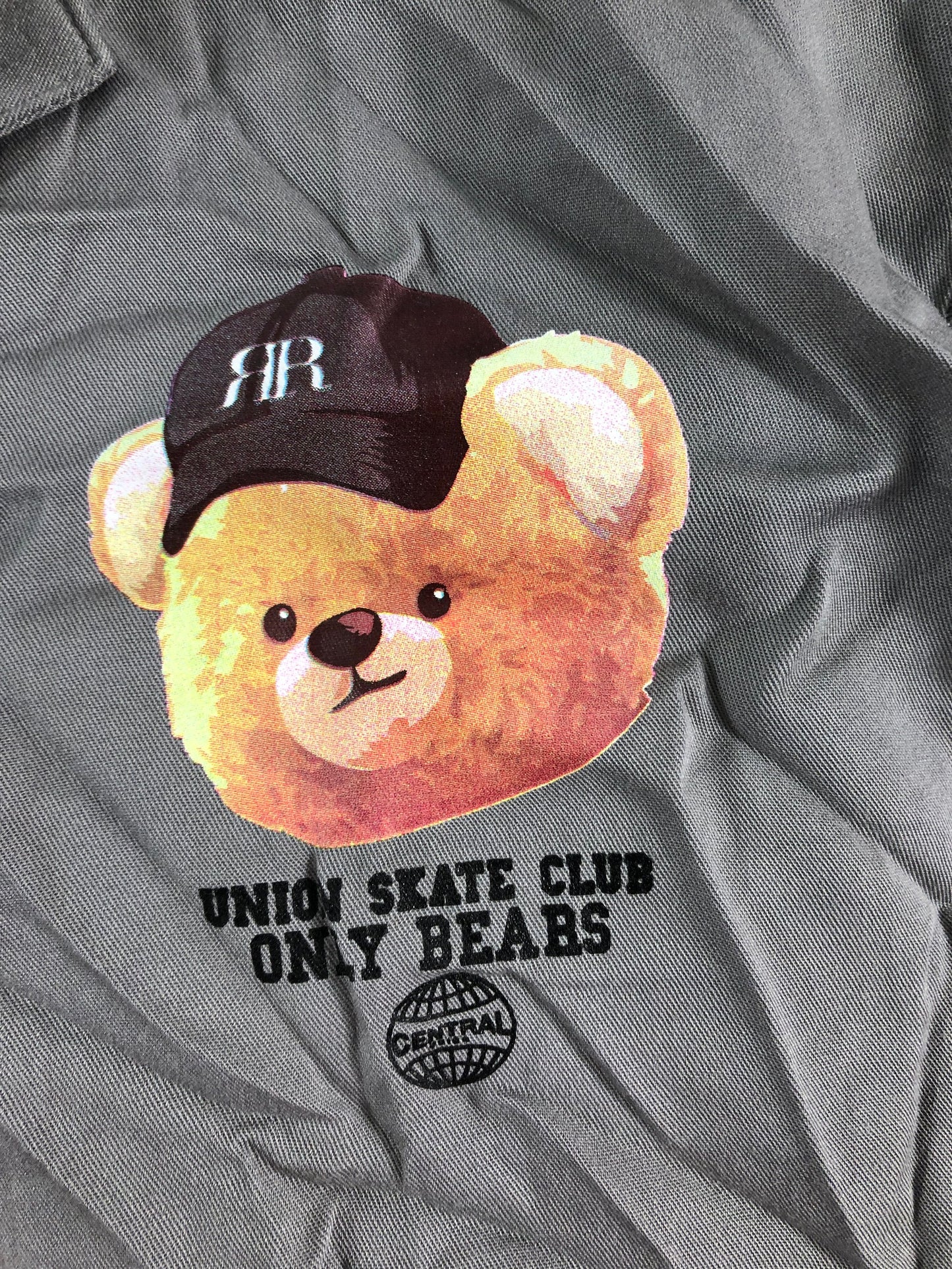 River Island Boys Grey Cartoon Bear Shirt 11-12YRS New with Tags