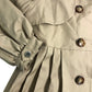 Baker By Ted Baker Girls Trench Coat 5-6 Years Stylish Pleated Khaki Outerwear