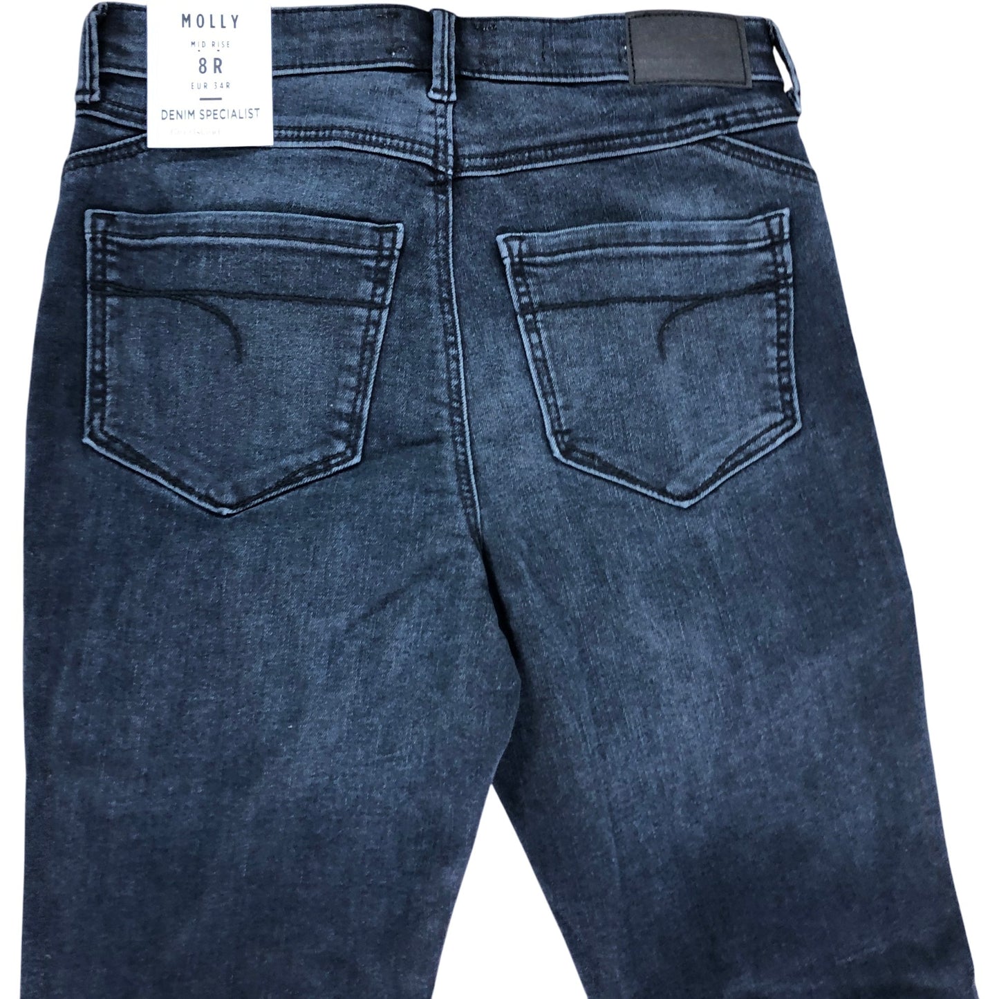 River Island Molly Skinny Jeans UK8 Women's Denim Black Stretch Fit