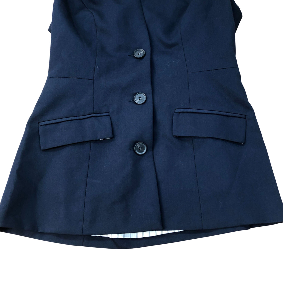 River Island Sleeveless Jacket Women's Smart Casual Blazer Style Navy Blue