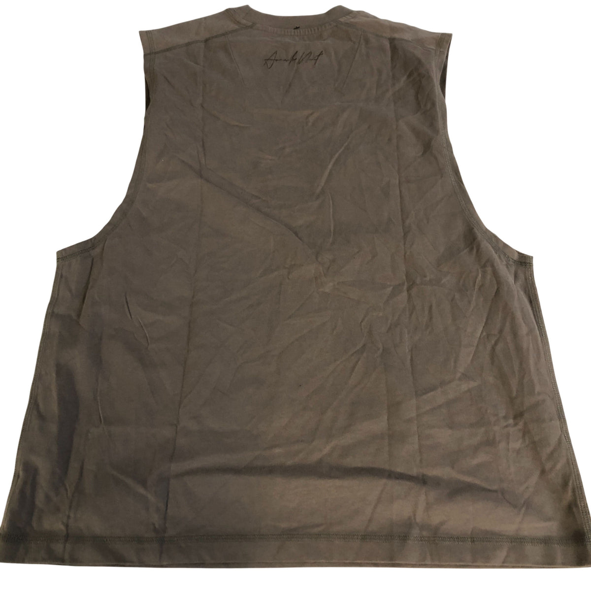 River Island Sleeveless Top 100 Cotton Men Casual Wear Medium Green