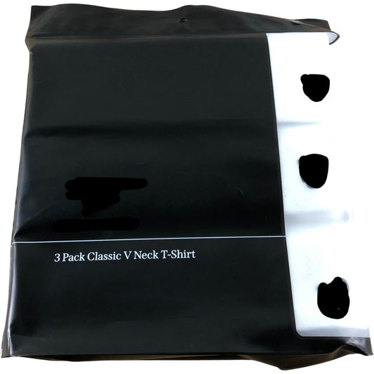 Branded White 3 Pack Classic V Neck T-Shirt - Size M