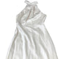 Jarlo Bridesmaid Dress Halter Neck Long Satin Ivory Elegant UK8