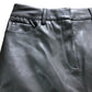 River Island Grey Leather Effect Skirt UK8 Women's Pockets